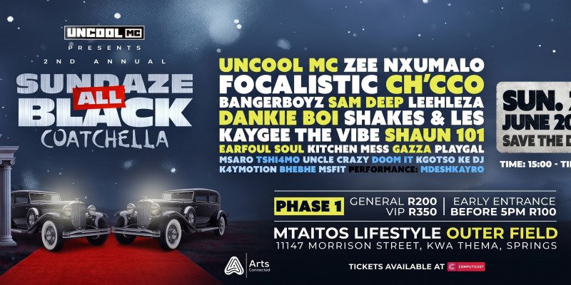 SUNDAZE ALL BLACK “COATCHELLA”