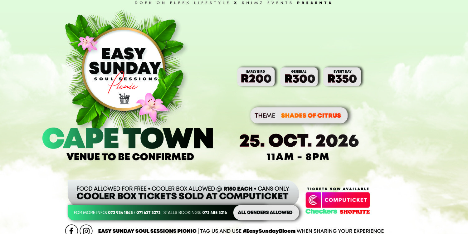 Easy Sunday Soul Sessions Picnic Cape Town