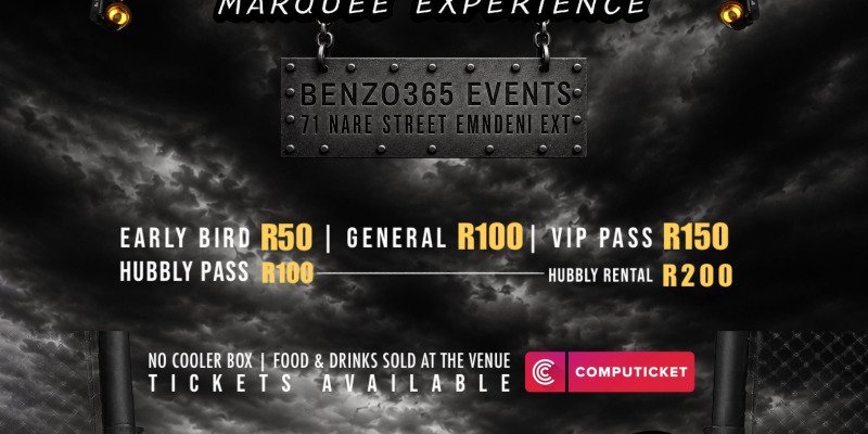 Benzo365 Birthday Celebration All Black Marquee Experience 