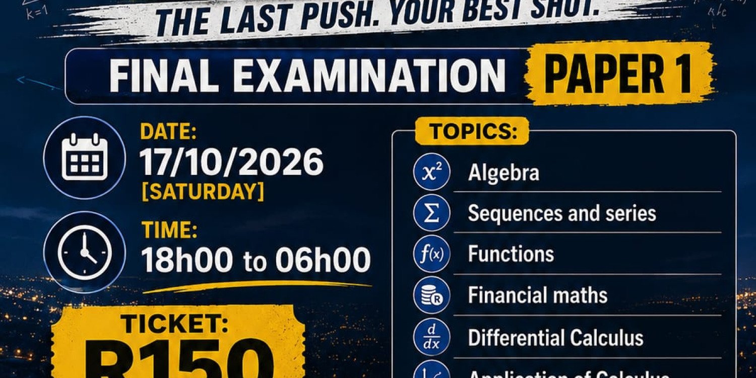 NSCFinal exam 2026 mathsp1 lastpush crossnight 