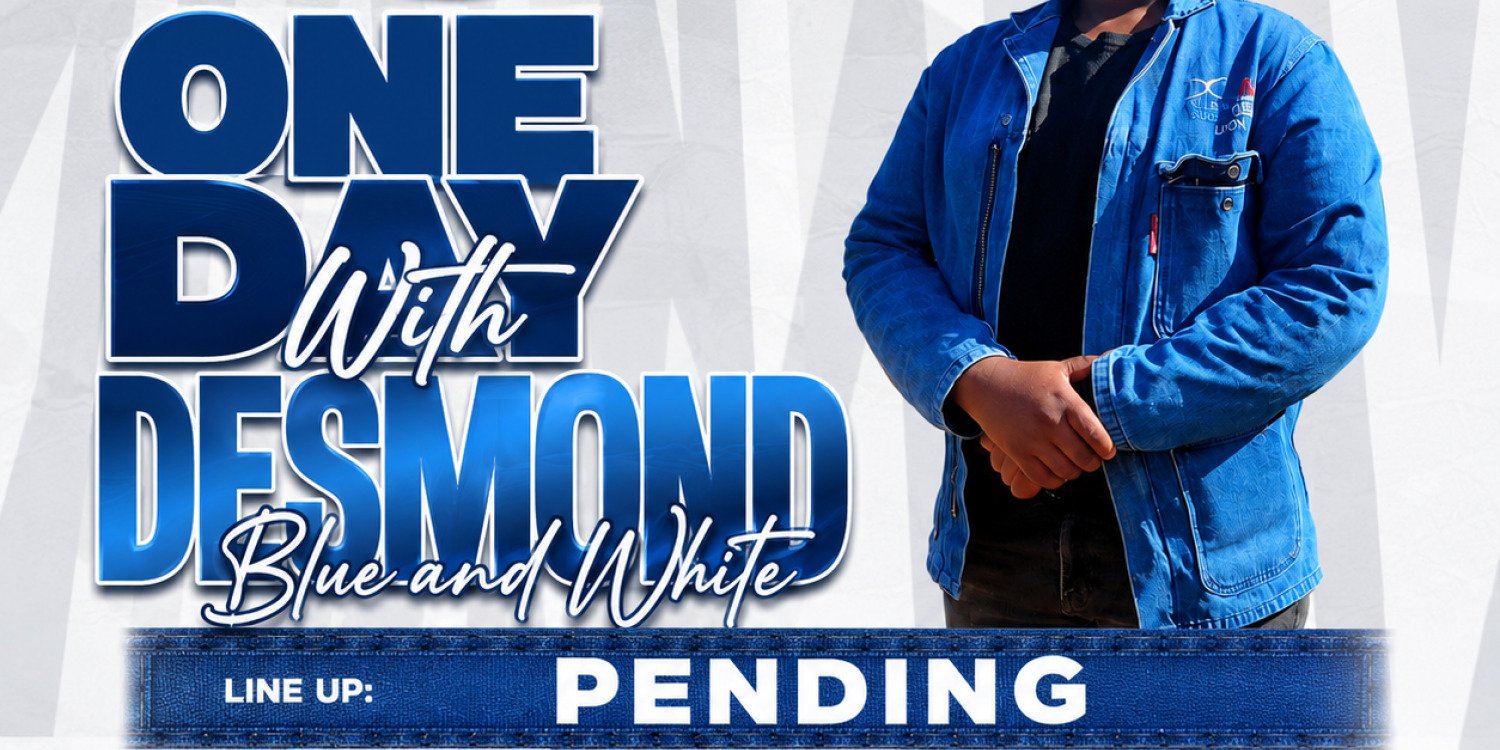 ONE DAY WITH DESMOND BLUE AND WHITE 
