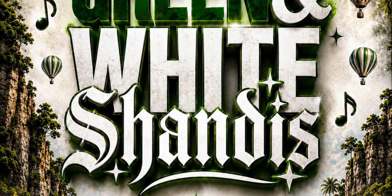 GREEN AND WHITE SHANDIS
