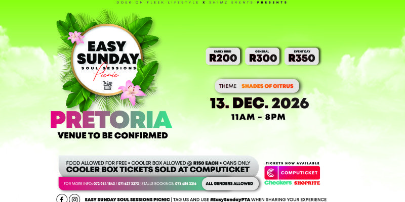 Easy Sunday Soul Session Picnic Pretoria