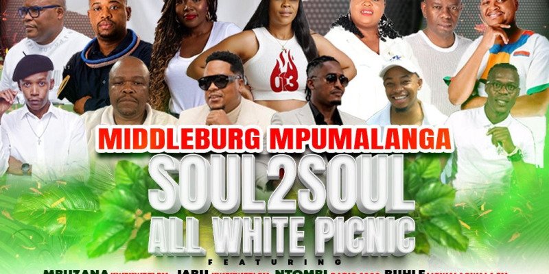 Soul2soul ALL WHITE picnic by Skhumbuzo kubheka 