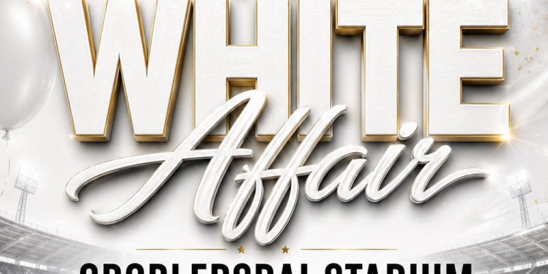 The yard present all white affairs 