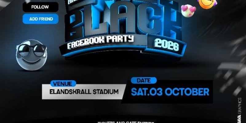 16th Annual All Black Facebook Party 