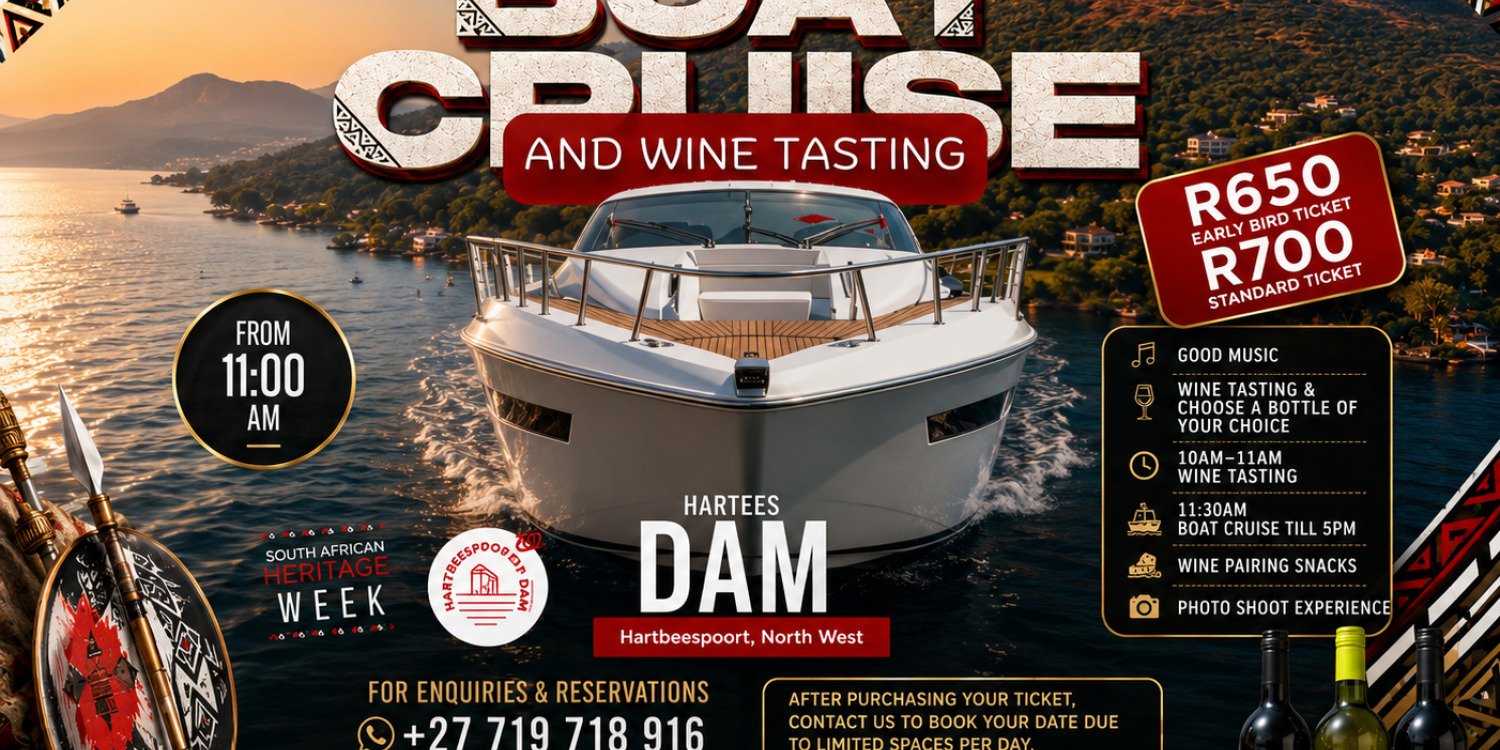 WINE TASTING AND BOAT CRUISE (Cielo Afrique Wines)