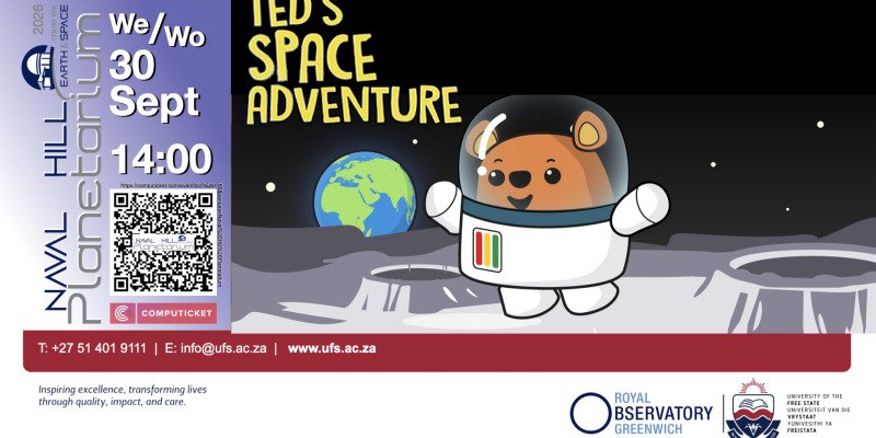 30 September 2026: Ted's Space adventure (Eng & Afr)
