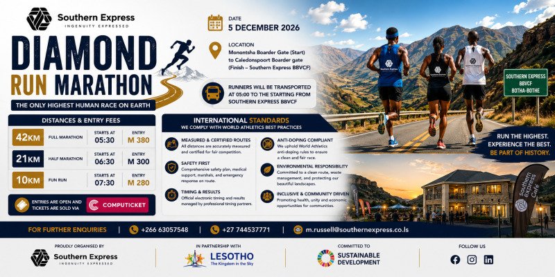 Diamond Run Marathon - Lesotho