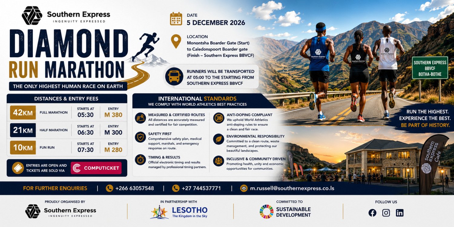 Diamond Run Marathon - Lesotho
