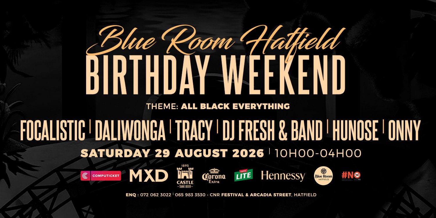 Blue Room Hatfield All Black Birthday 2026