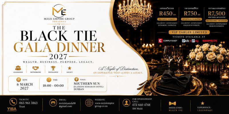 Black Tie Gala Dinner