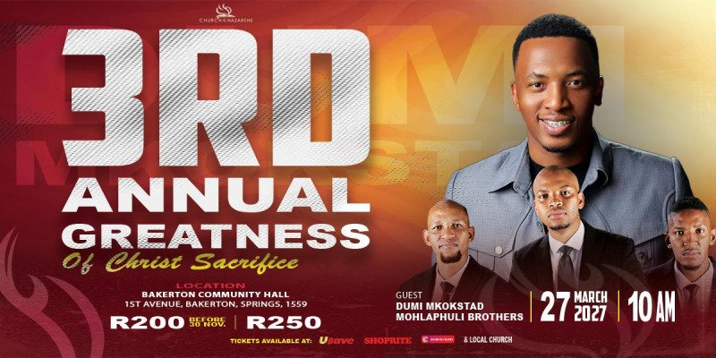 3rd Annual Greatness of Christ's Sacrifice