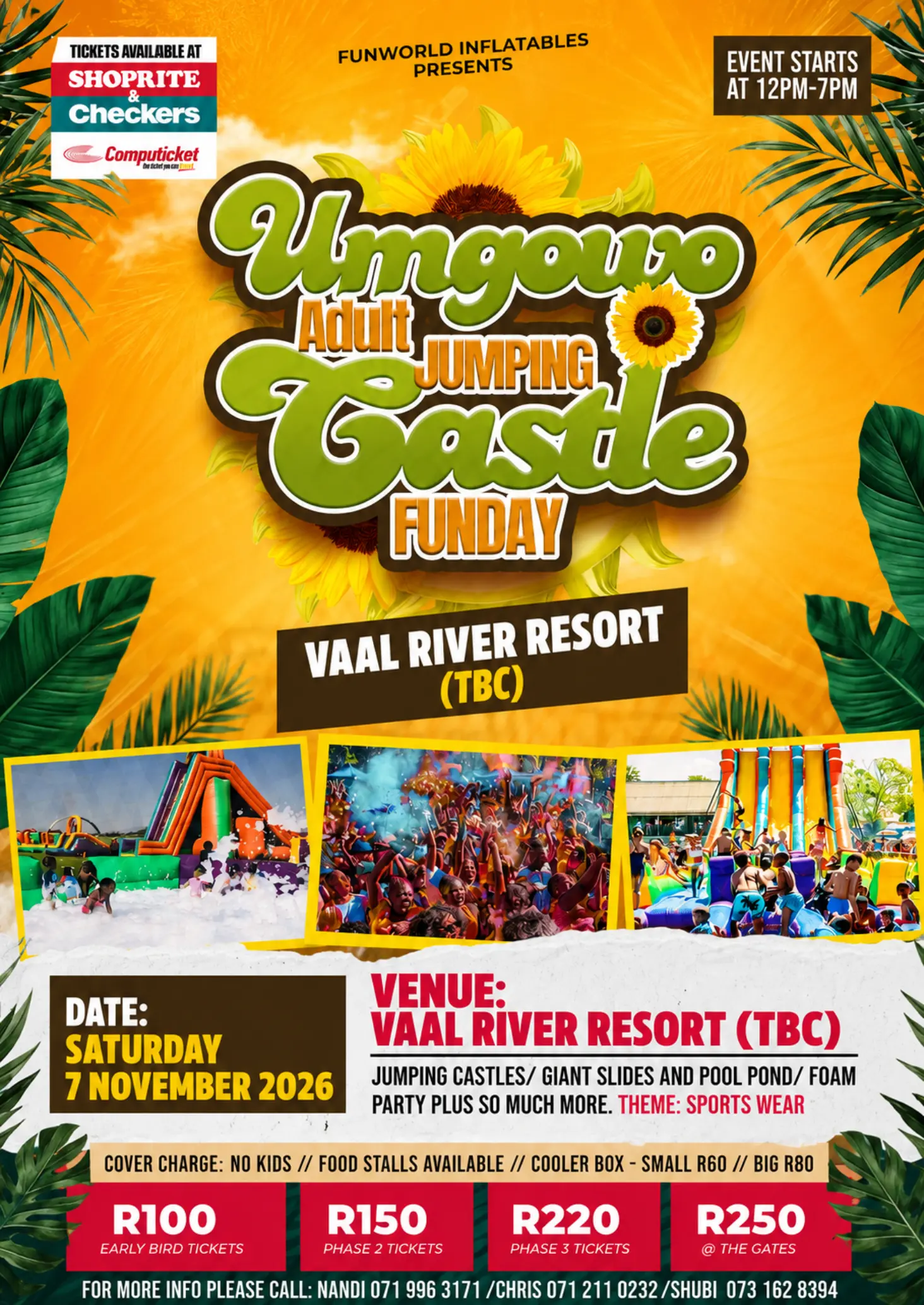 Umgowo Adult Jumping Castle Fun Day- Vaal