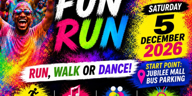Hamanskraal colour fun run 