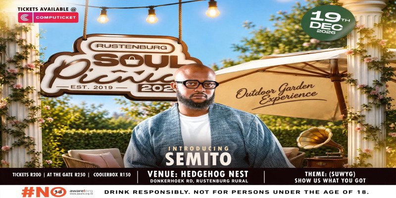 Rustenburg Soul Picnic outdoor garden experience 