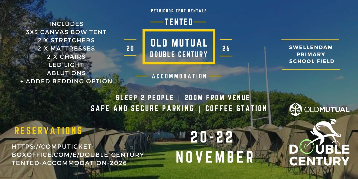 Double Century Tented Accommodation 2026