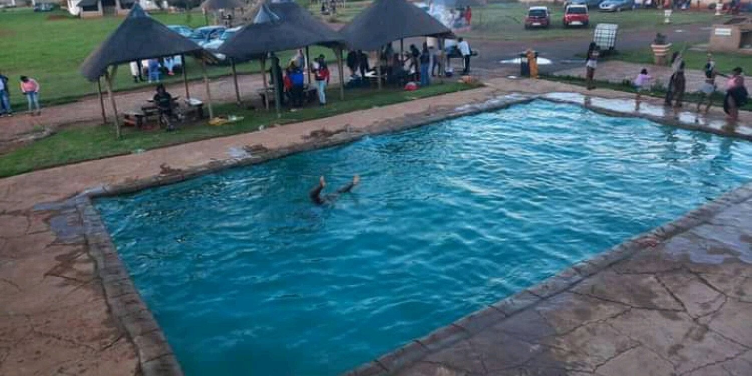 Foam pool party and out door movie night