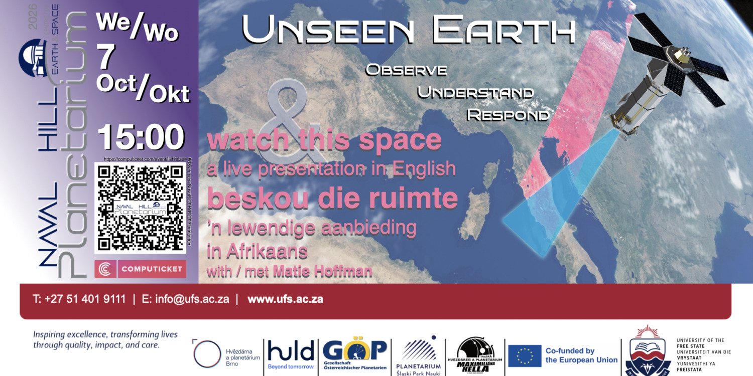 7 October 2026: Unseen Earth (Eng & Afr) 