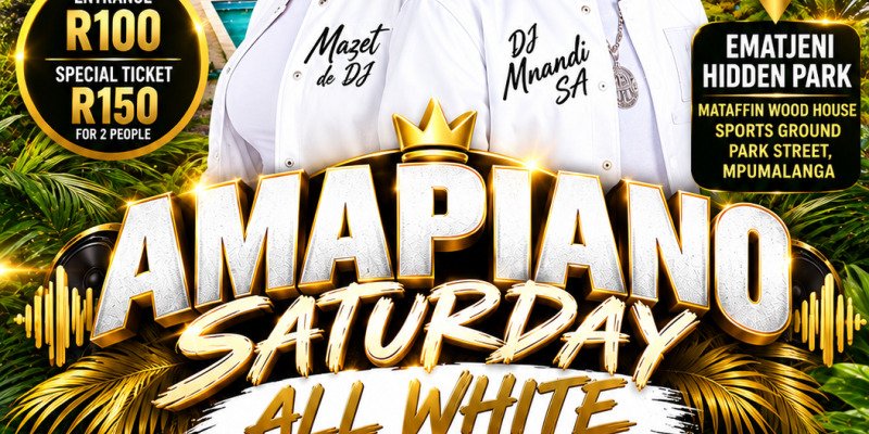 Amapiano Saturday All White 