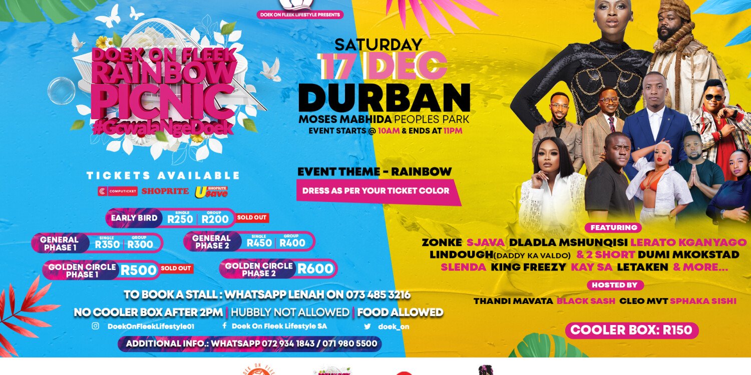 Doek On Fleek Rainbow Picnic Durban Computicket BoxOffice